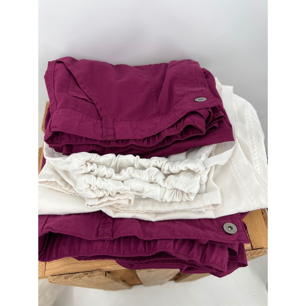 Cherokee Workwear Womens L Cargo Pants Scrubs‎ Short Petite Lot of 3